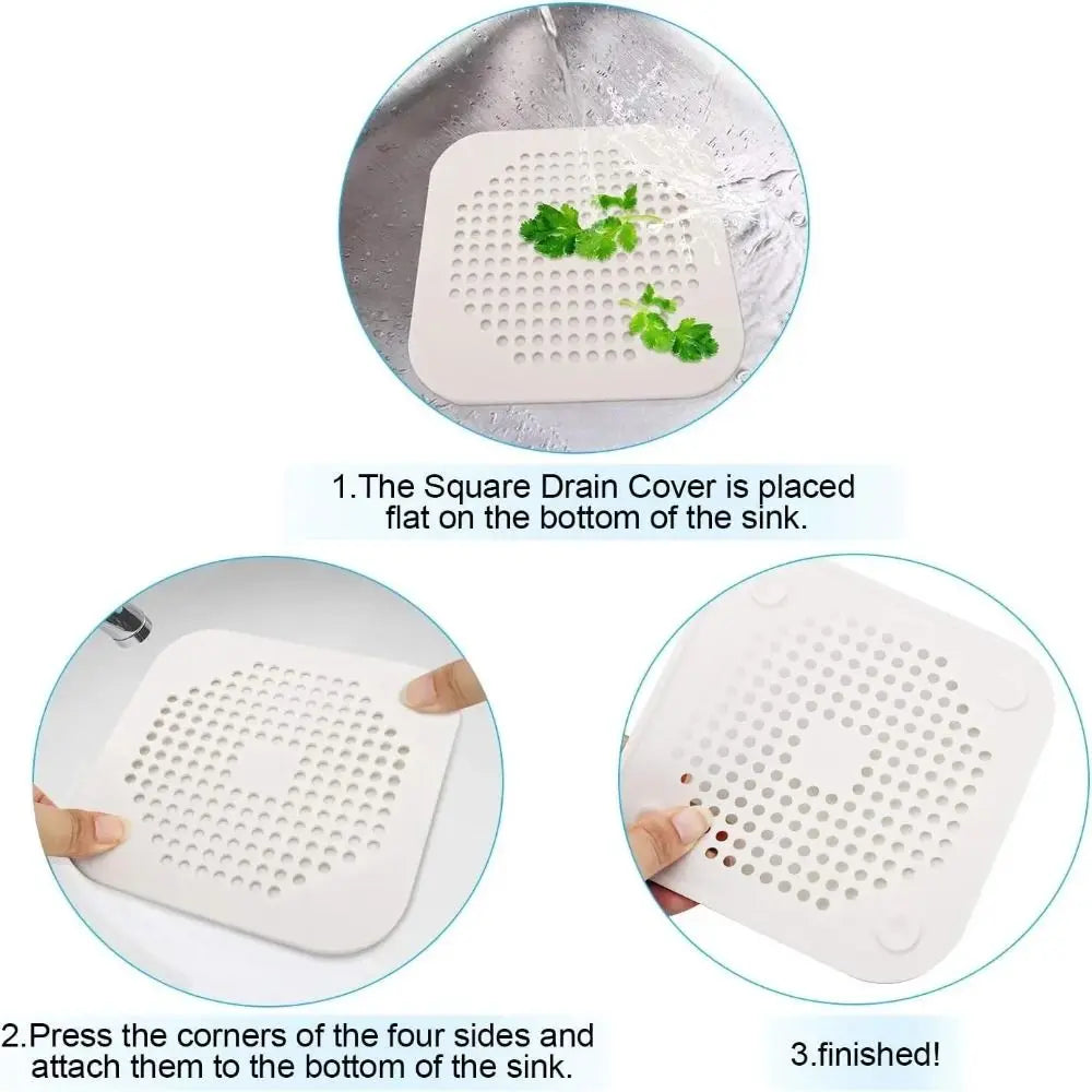 Silicone Kitchen Sink Strainer Home & Kitchen Hair Drain Catcher Shower Drain Strainer Bathtub Drain Strainers Durable