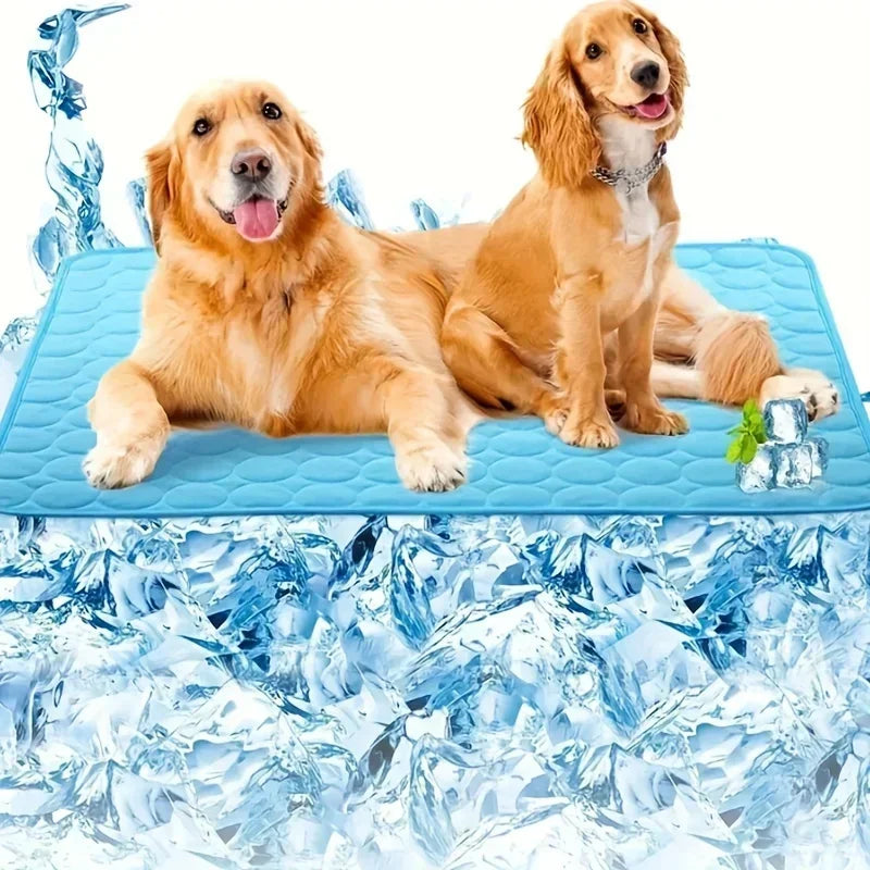 New Pet cooling pad Summer Cat and dog sofa Pad Soft Ice Silk Cold Feel Nest pad Summer dog cooling pad Dog bed