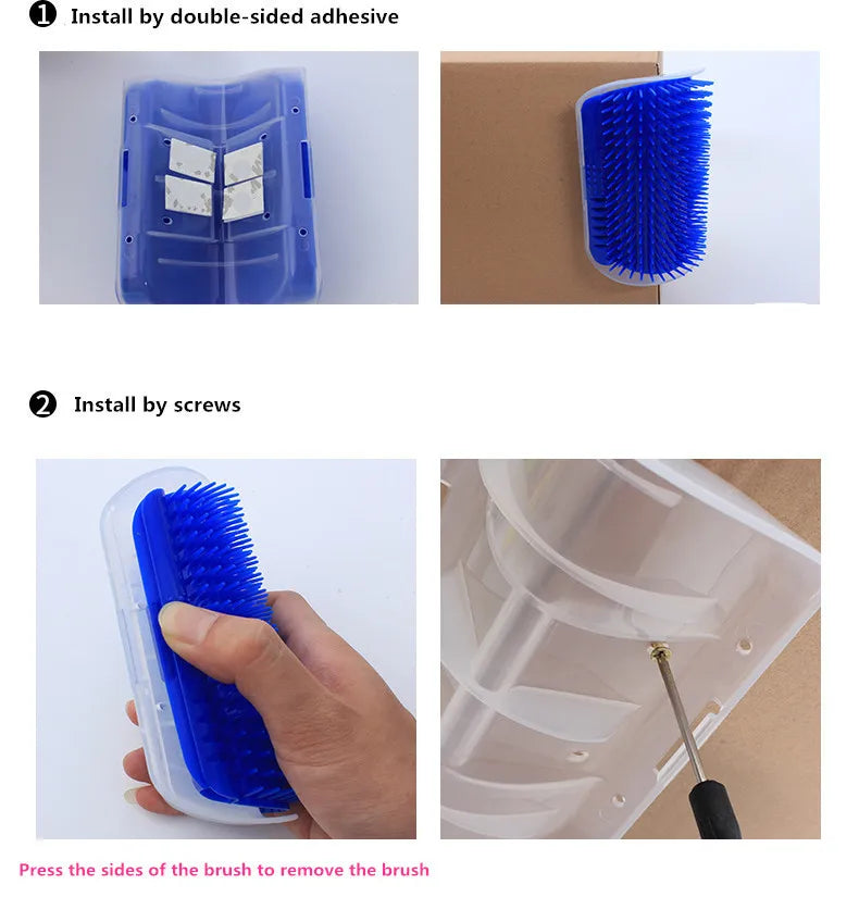 1PCS Pet brush Comb Cat self grooming brush Dog cat corner brush Corner massage comb cat grooming brush dog/cat