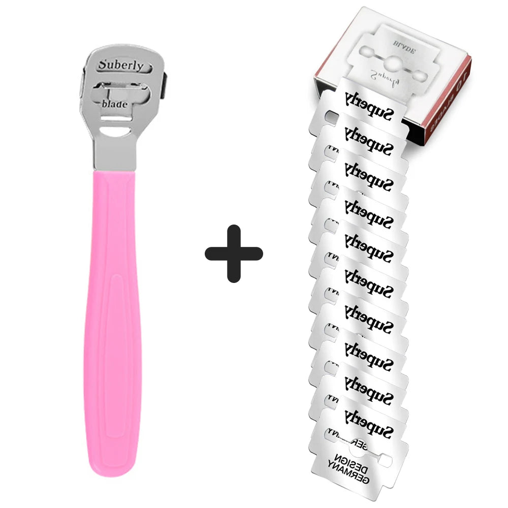 Stainless Steel Callus Remover Feet Shaver Corn Cuticle Cutter Dead Skin Removal Rasp File Foot Care Professional Pedicure Tools
