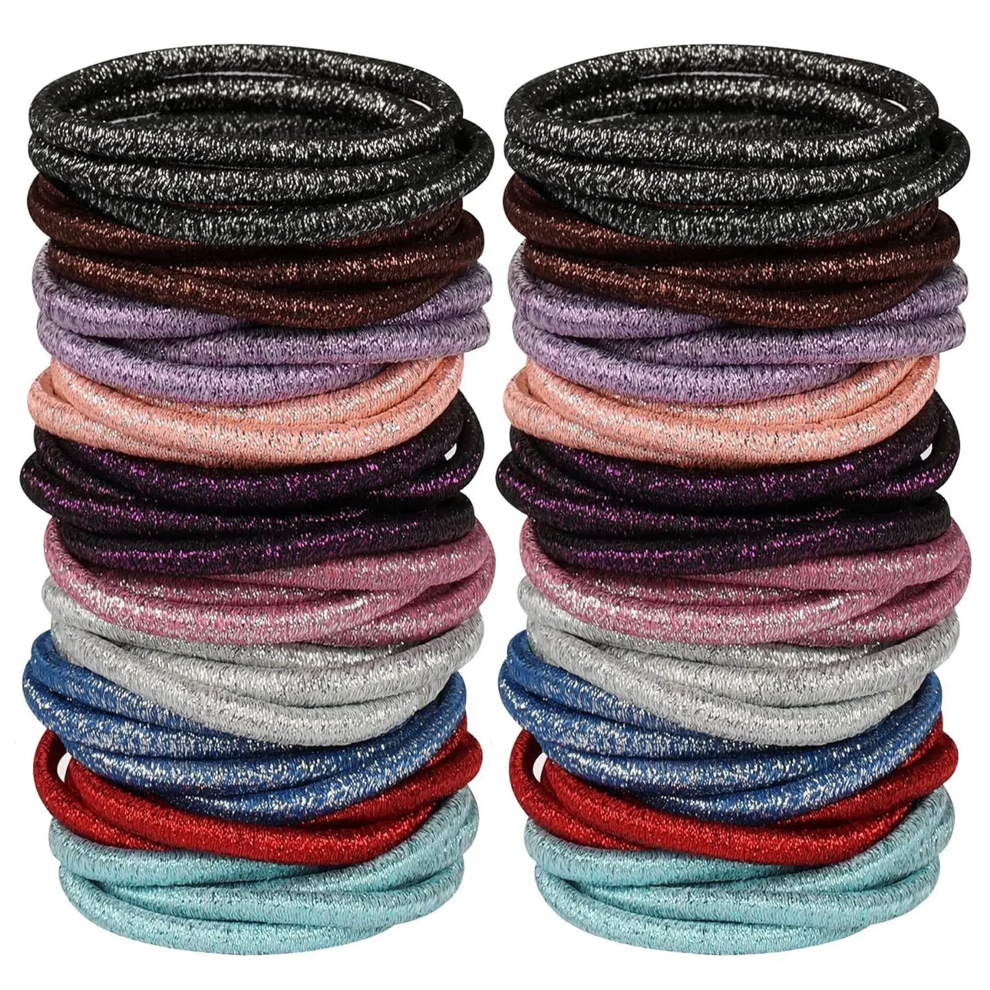 10/30/50pcs 4MM Black Ponytail Holder Elastic Hair Bands Scrunchies For Women Men Girl Lady Hairband Leagues Headband Accessory