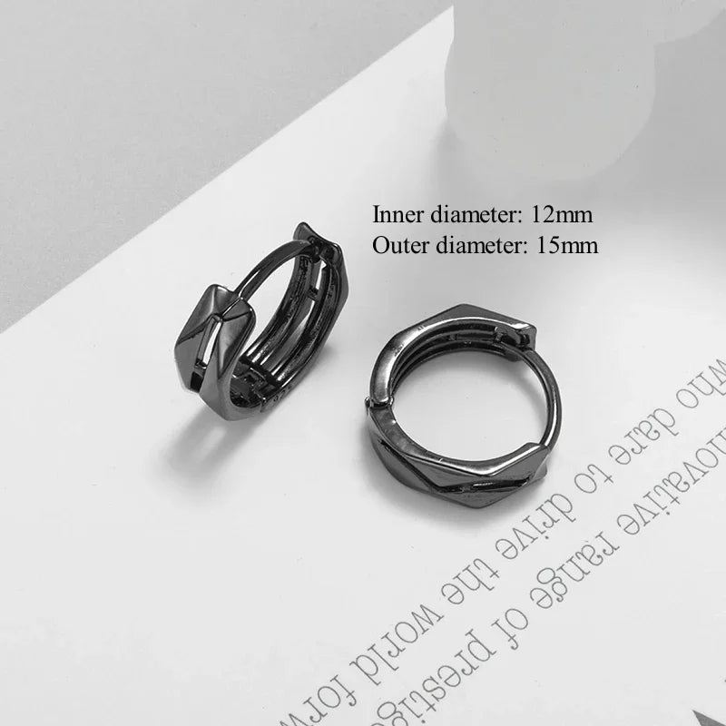 Huggie Hoop Earrings Small  Earrings Women Men Ear Piercing Ring Anti-Allergic Jewelry