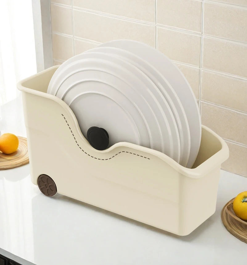 Cabinet Organizer With Pulley Seam Sundry Kitchen Organizer Household Office Large Capacity Multifunctional Cabinet Storage Boxe