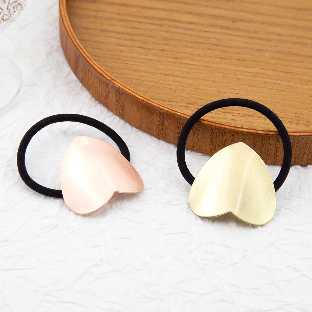 New Korea Women Hair Ropes Metal Hair Bands Ponytail Holder Rubber Band Gum for Hair Ties Scrunchies Hairband Hair Accessories