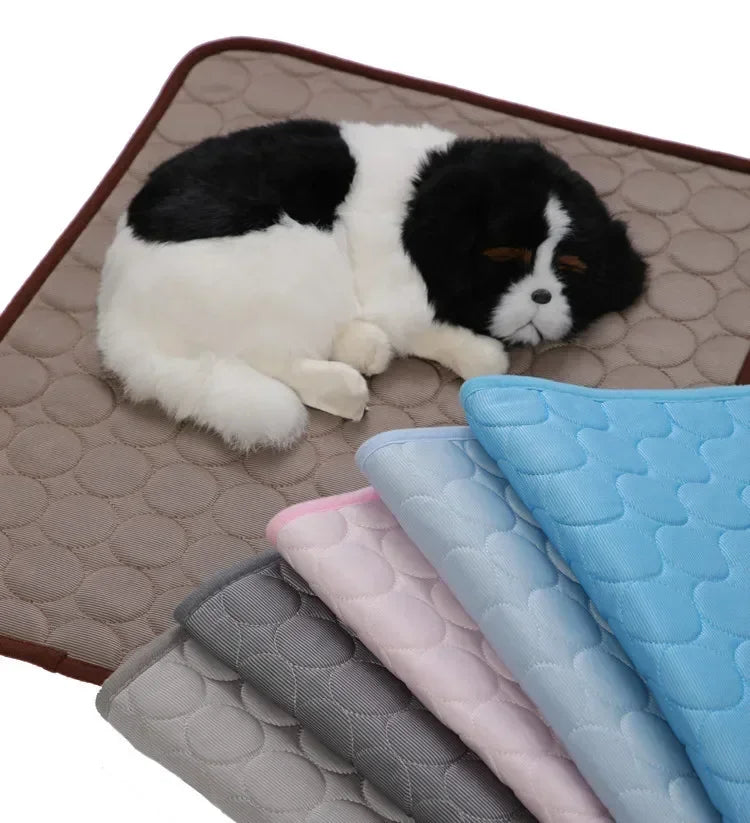 New Pet cooling pad Summer Cat and dog sofa Pad Soft Ice Silk Cold Feel Nest pad Summer dog cooling pad Dog bed