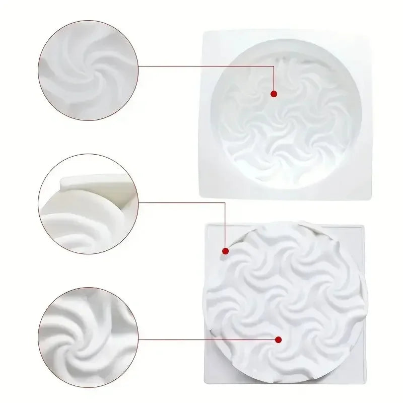 Round Mousse Cake Silicone Mold For Baking Pan Chocolate Fondant Dessert Brownie Pastry Reusable Kitchen Cake Baking Tools