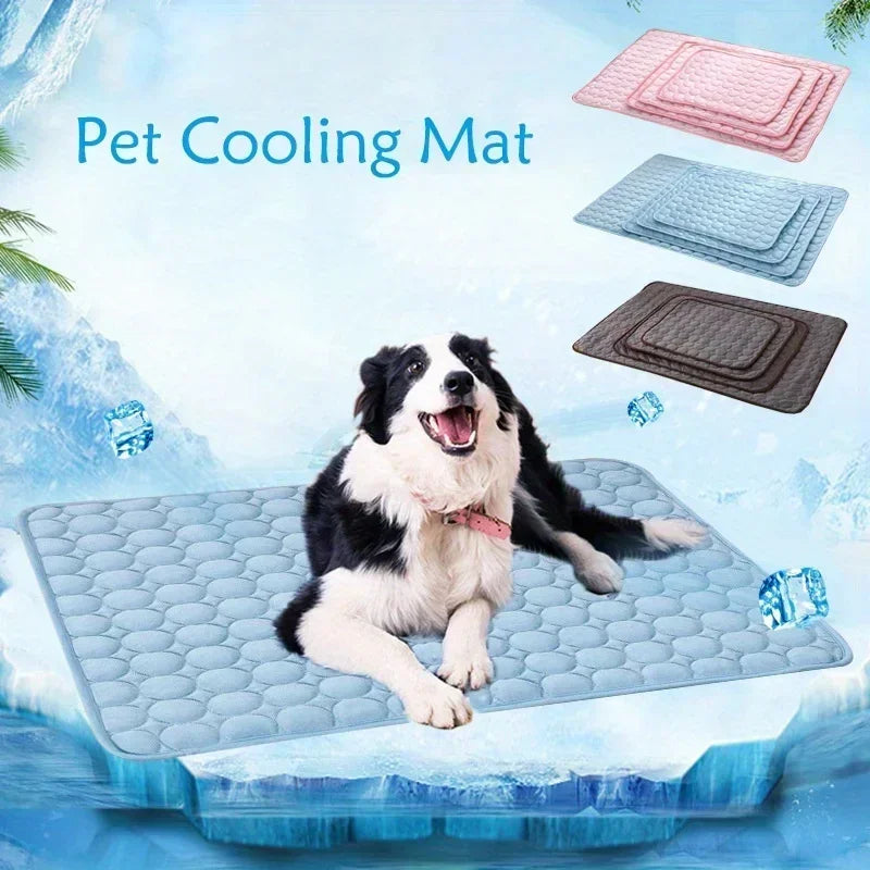 New Pet cooling pad Summer Cat and dog sofa Pad Soft Ice Silk Cold Feel Nest pad Summer dog cooling pad Dog bed